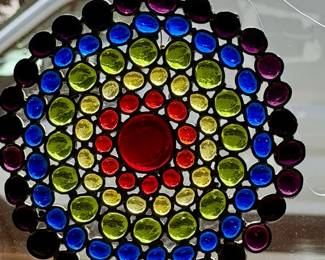 Gorgeous Leaded Glass Rainbow Mosaic