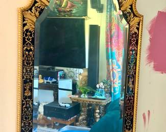 Antique Drexel Style Chinoiserie mirror