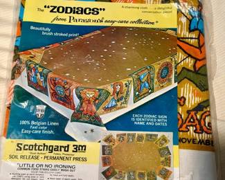 Vintage Zodiac Paragon Tablecloth