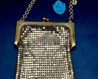 Vintage Whiting & Davis Gold Tone Coin Purse