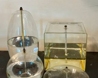 (4) Firelight Glass Candle Lights & Accessories
