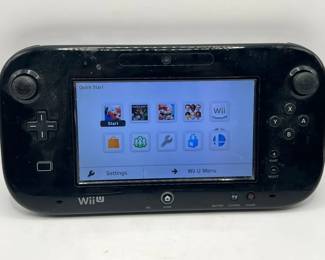 Nintendo Wii U GamePad Controller, Black, 6.2-inch Touchscreen, Charger Included