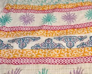 handmade cotton Kantha Style Fabric