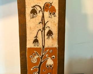 Signed Jill Caplin Floral Batik Fabric