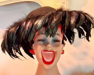 Vintage Feathered Hat