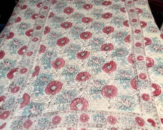 Lovely Floral Block Print Tapestry/sheet/fabric