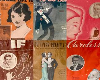 (18) Vintage Sheet Music Lot