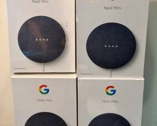 (4) Sealed NIB Google Nest Minis