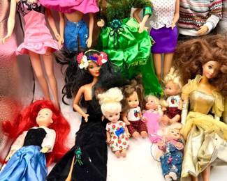 Barbie Doll, Ken & Kelly Lot Feat Disney