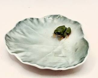 Royal Copenhagen Denmark Frog On Lily Pad Trinket Dish