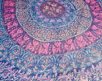 Floral Mandala Bedspread Or Tapestry