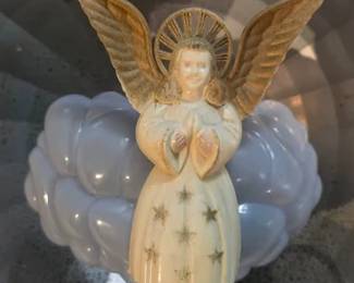 Vintage Bradford Heavenly Reflecting Light Christmas tree topper from the 1950s