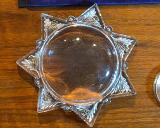 Antique Victorian seven-point star-shaped magnifying glass