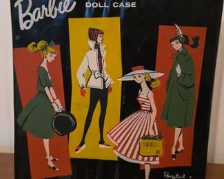 Vintage black Barbie case, 1961
