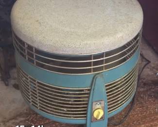 Vintage Emerson electric hassock floor fan from the 1950s