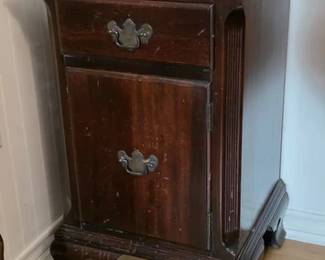 Mahogany bedside table