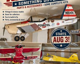 Collection of radio controlled plane models and some kits