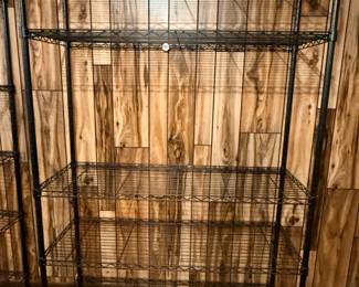 177 2BlackWire5ShelfStorageShelvingUnits