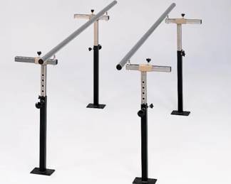4 AdjustableHeight10FloorMountedParallelBarSet