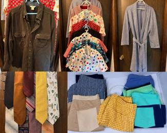 13 HandmadeVintageClothingTiesBeltsLot