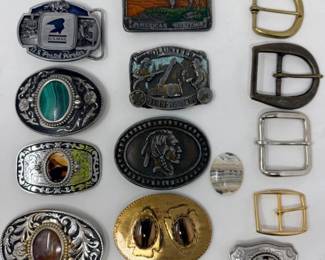 39 MixedDecorativeBeltBuckles