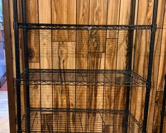 37 5TierBlackWireMetalStorageShelvingUnit