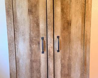 20 LikelySauderAdeptWideStorageCabinetCraftsmanOak