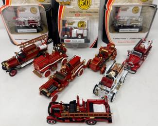 72 CollectionofDieCastFireTruckModelsMatchboxCollectibles