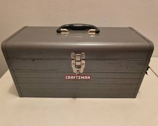 159 VintageCraftsmanToolboxwithElectricalSupplies