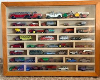 120 FramedVintageToyVehicleDisplayCollection