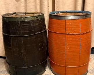 130 PairofWoodenBarrels
