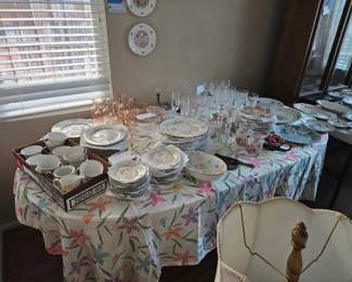 Waterford Crystal and vintage dish set