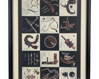Wassily Kandinsky Composition with Grid Lithograph