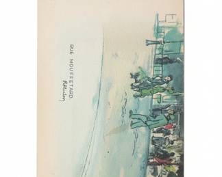 Rue Mouffetard Parisian Street Scene Print