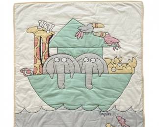 Vintage Sandra Boynton Noahs Ark Quilt