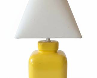 Vintage Yellow Ceramic Table Lamp