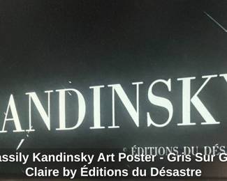 Wassily Kandinsky Art Poster  Gris Sur Gris Claire by ditions du Dsastre