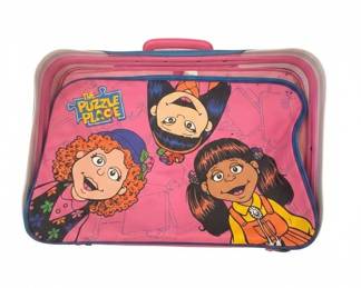 Vintage s The Puzzle Place Childrens Suitcase or Luggage