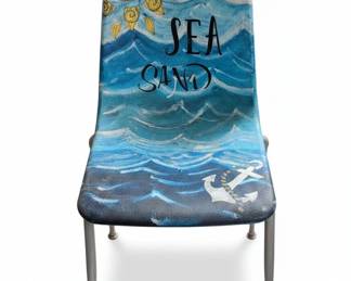 Upcycled Nautical Theme Decorative Chair