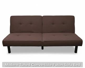 Modern Tufted Convertible Futon Sofa Bed