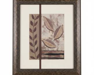 Pinto, Patricia New Leaf Panel II Framed Art Print