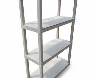 Gracious Living Tier Plastic Utility Shelving Unit