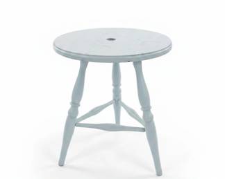 Vintage White Painted Milking Stool