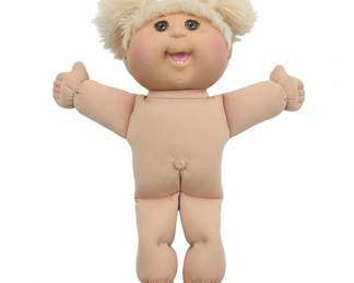 Vintage Cabbage Patch Kids Doll with Blonde Pigtails
