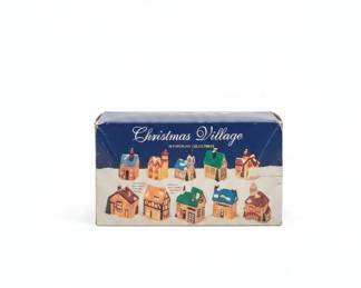 Piece Porcelain Christmas Village Set second image