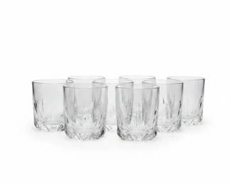 Federal Glass Colonial Iridescent Goblets and Jack Daniels Tumblers