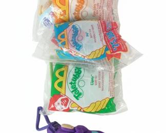 Vintage McDonalds Teletubbies Happy Meal Toys and Jingle Bell Wreath second image