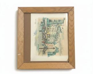 Rue Mouffetard Parisian Street Scene Print third image