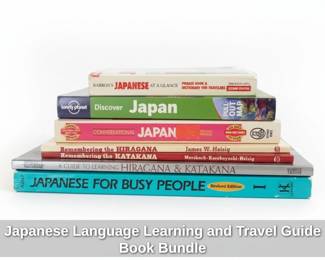 Japanese Language Learning and Travel Guide Book Bundle