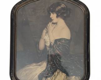 Vintage Portrait Print by Gabriel Nicolet